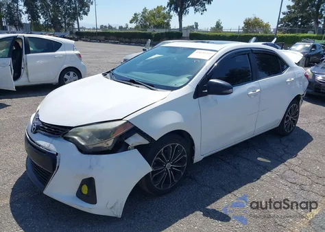 2016 Toyota Corolla S Plus из США, поврежденный, VIN 5YFBURHE0GP394665